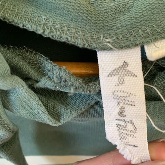 Boho / Bohemian Green and White Striped Hoodie - Picture 5 of 5